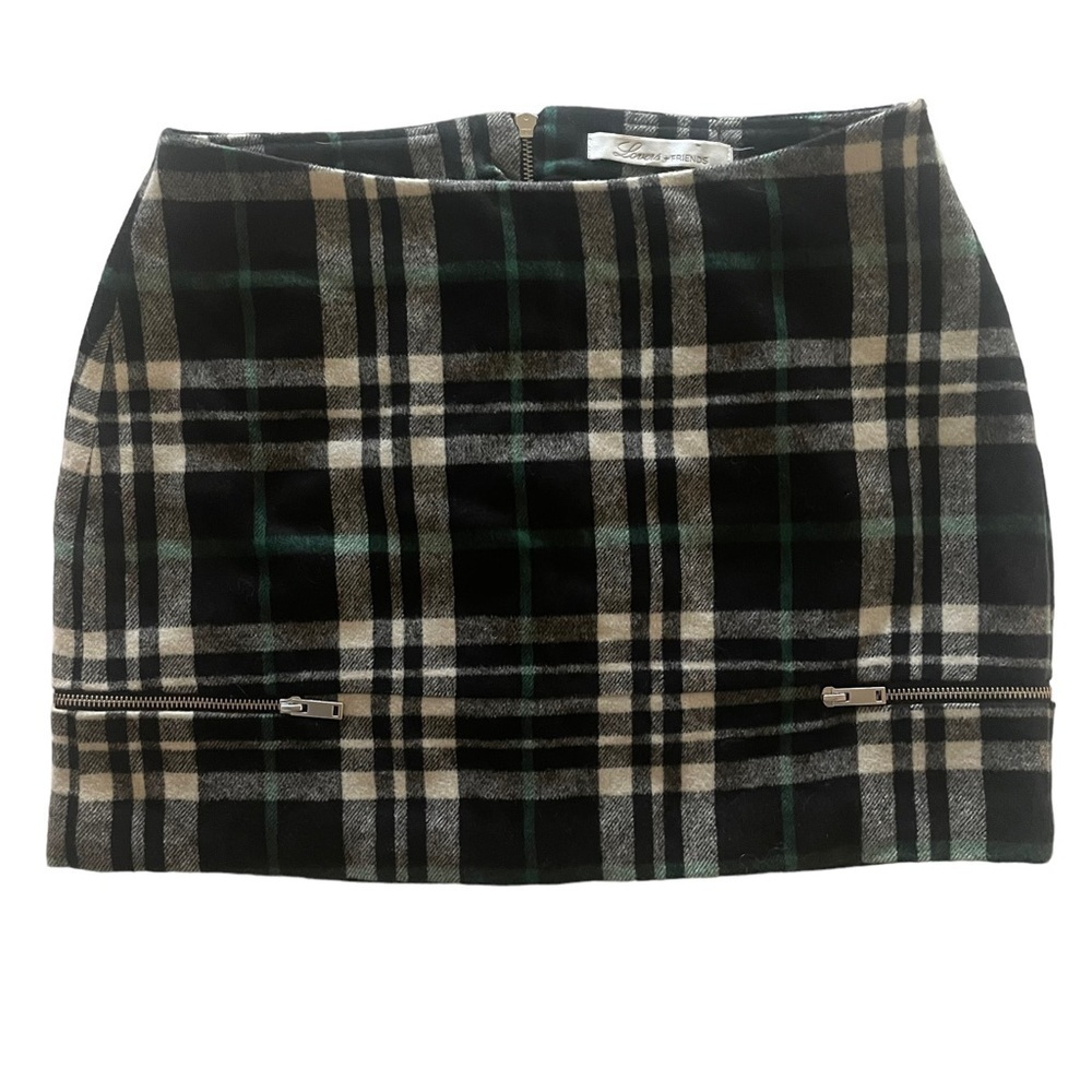 Lovers + Friends Good To Be Bad Mini Insulated Skirt in Plaid Large - Picture 2 of 9